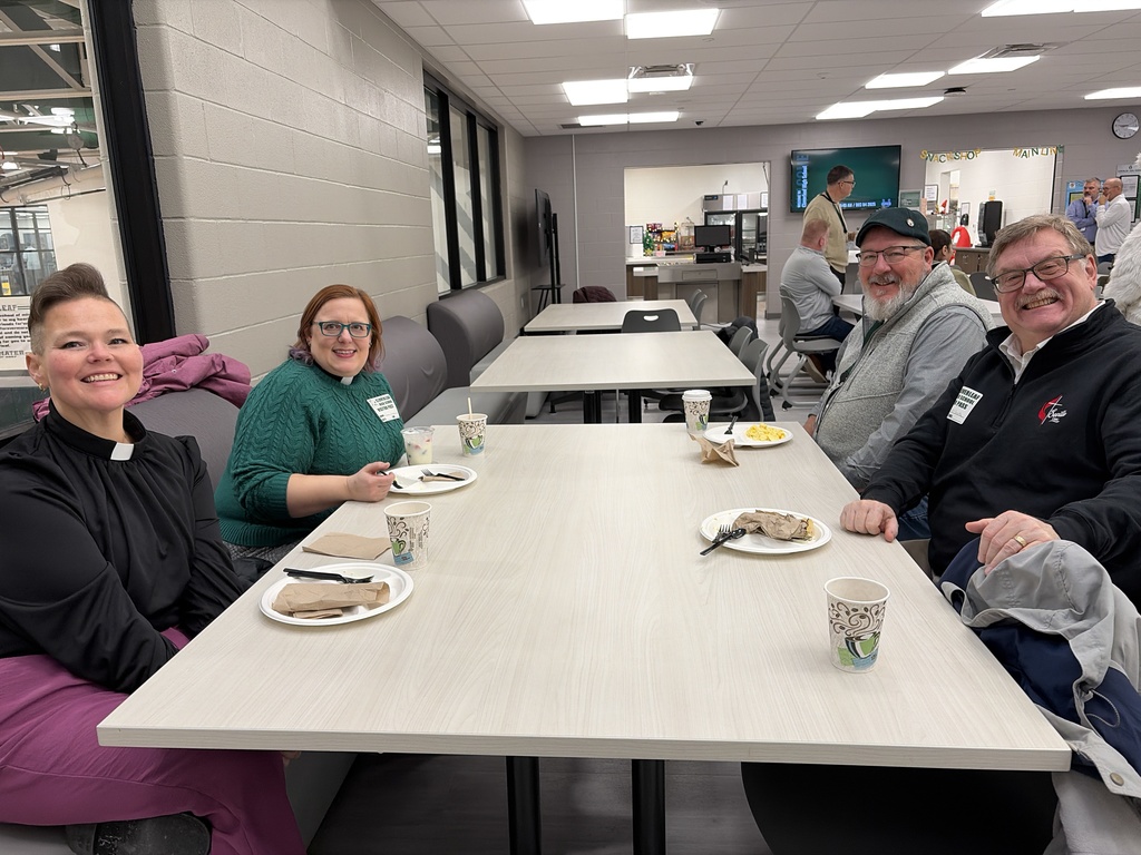 Clergy enjoying breakfast