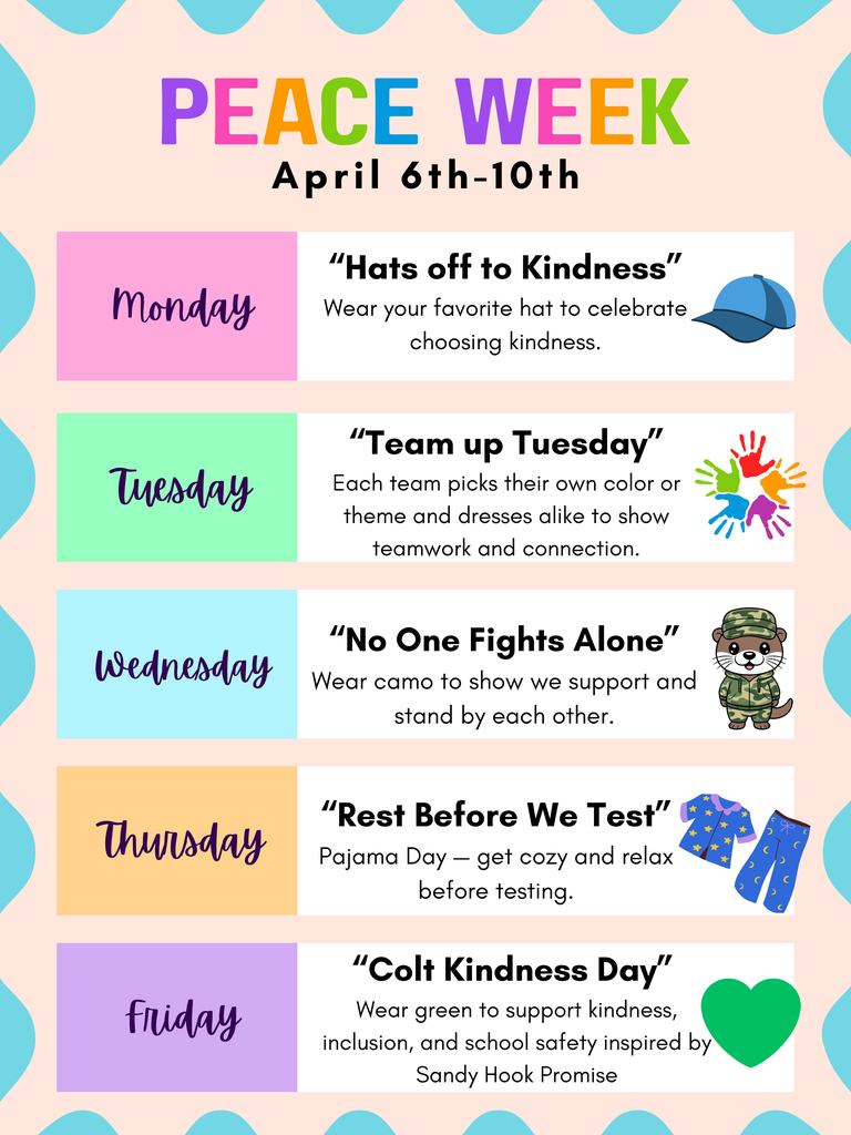 Peace Week April 6-10