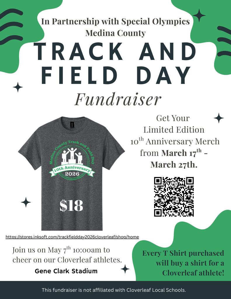 Medina County Track and Field Day T-shirt Fundraiser