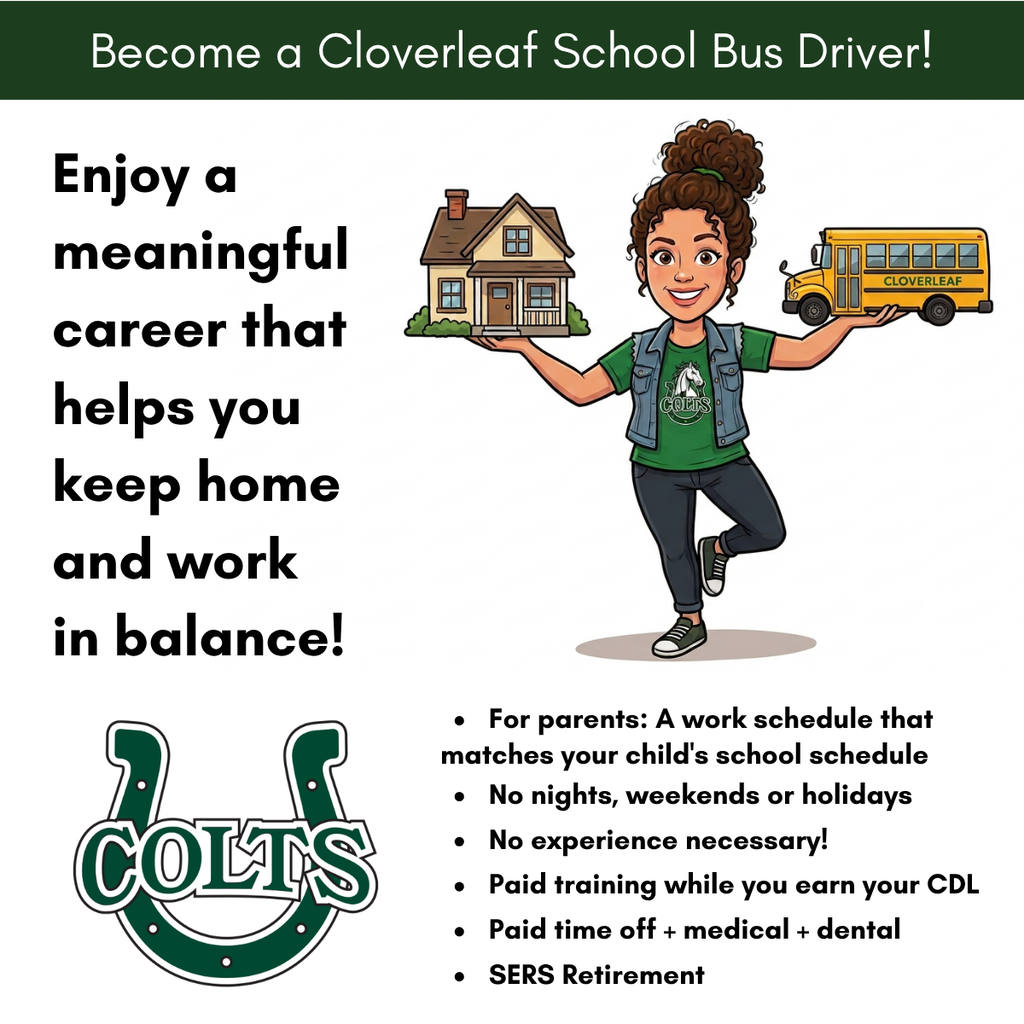 Become a Cloverleaf School Bus Driver