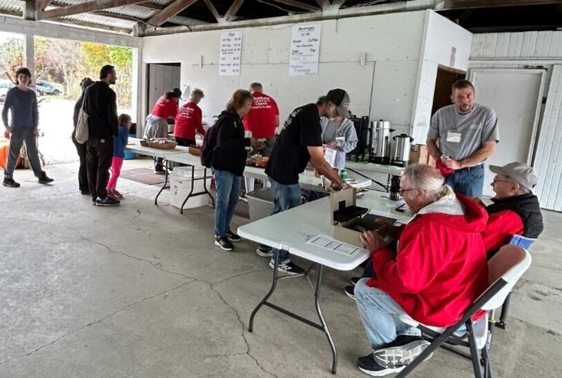 Visitors at the Chatham Apple Butter Festival