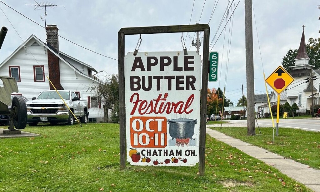 Apple Butter Festival sign