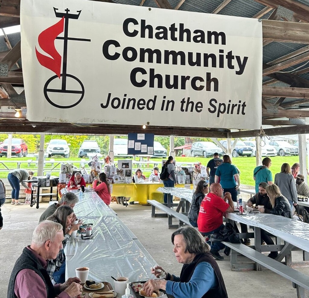 Guests enjoying the Chatham Apple Butter Festival
