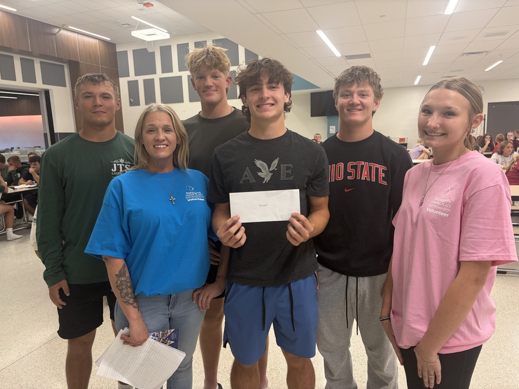 Check presentation to Stewart's Caring Place