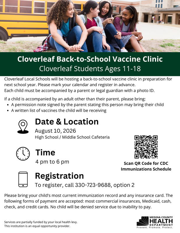 Back to School Vaccination Clinic