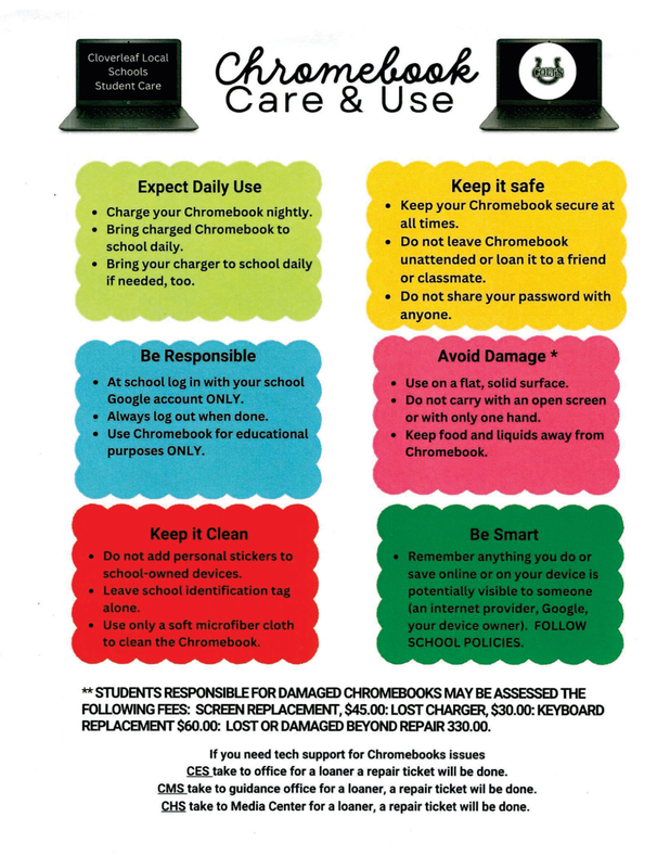 Chromebook Care and Use