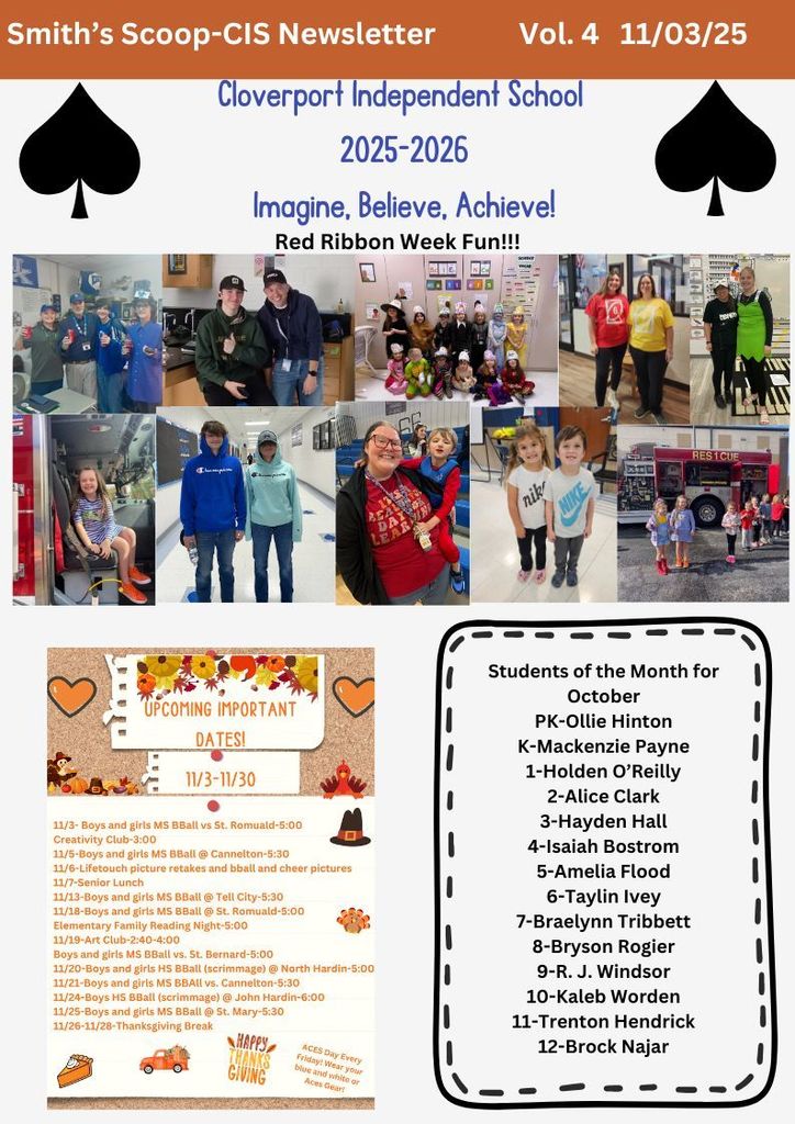 Smith's Scoop Newsletter 11/25