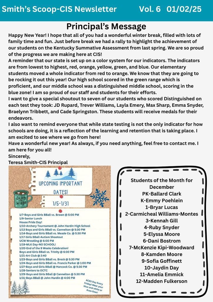 Smith's Scoop 1/2/26