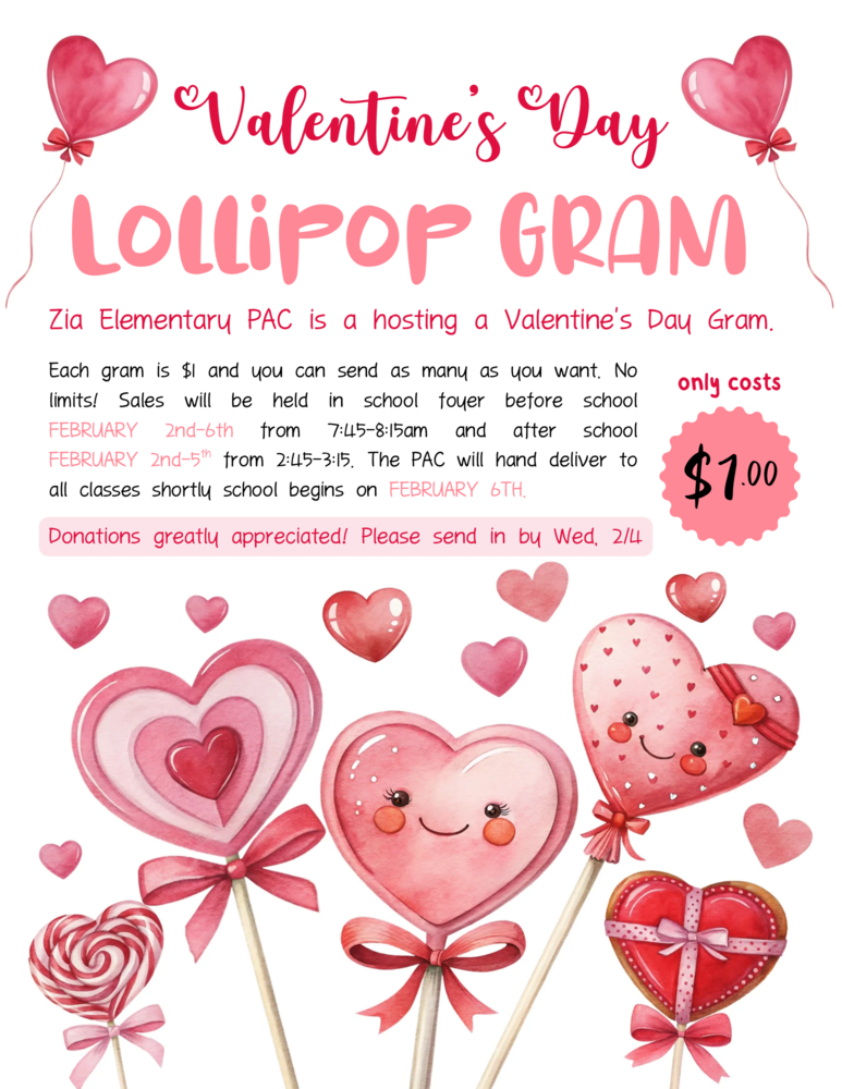 Valentine's Gram Sales Flyer