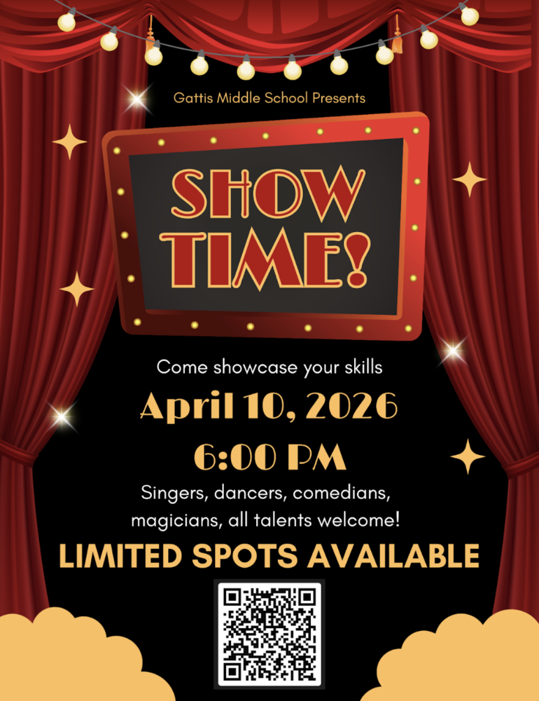 Gattis talent show April 10 at 6 pm