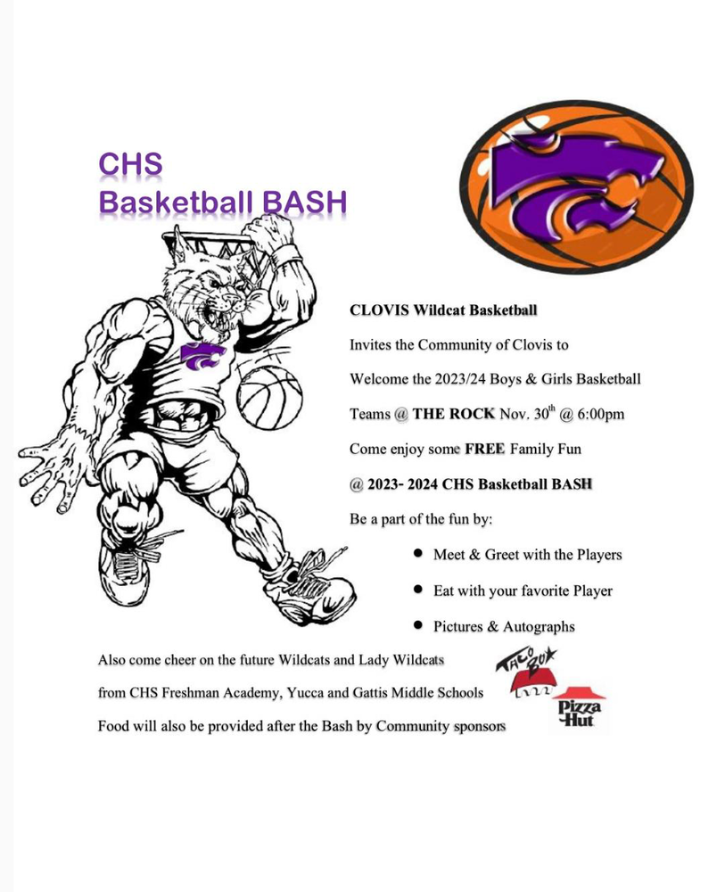 CELEBRATE BASKETBALL SEASON AT THE WILDCAT BASKETBALL BASH NOVEMBER 30!