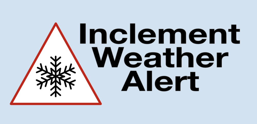Inclement weather alert