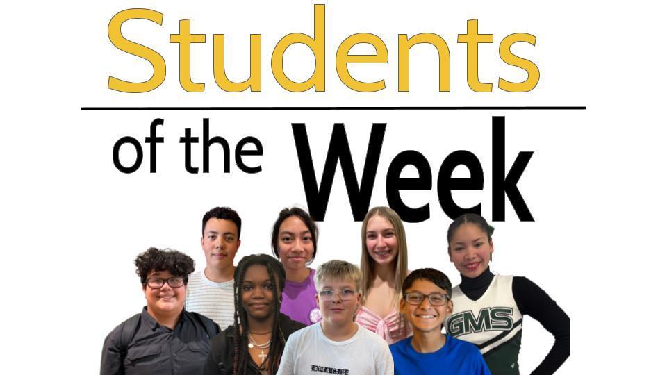 8th grade students of the week