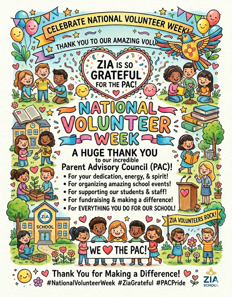 Flyer for National Volunteer Week