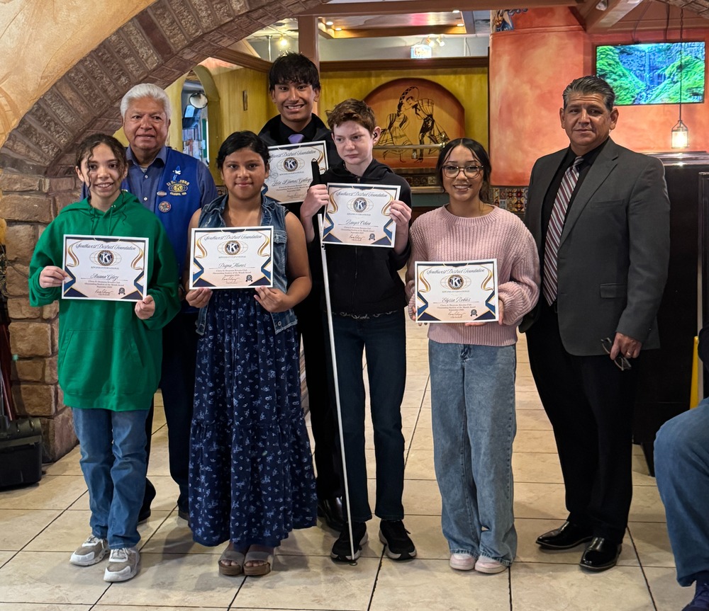 Ranger Ochoa at Kiwanis student of the month breakfast