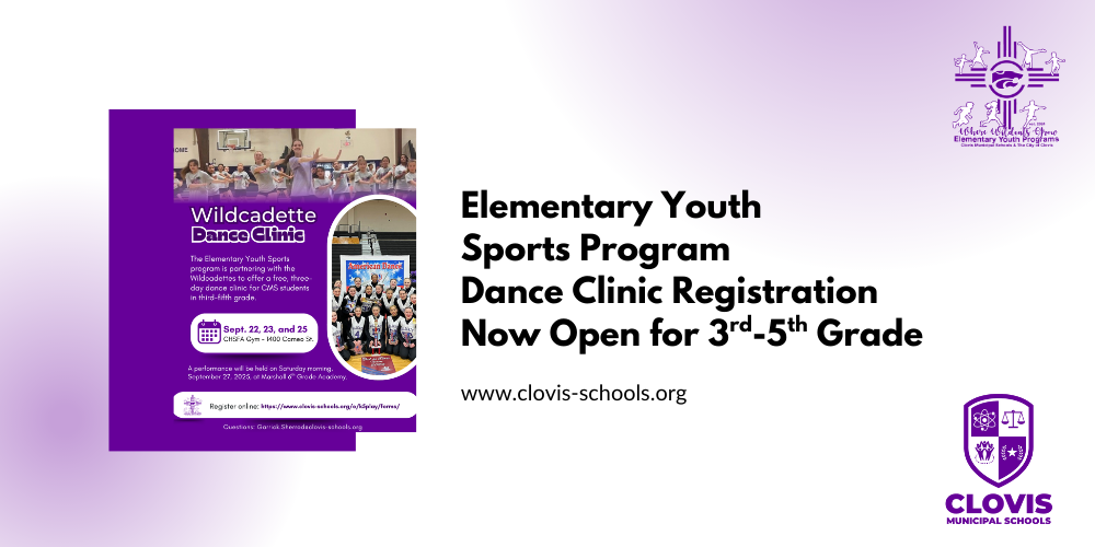 Elementary Youth Sports Program Dance Clinic Registration Now Open for 3rd - 5th Grade