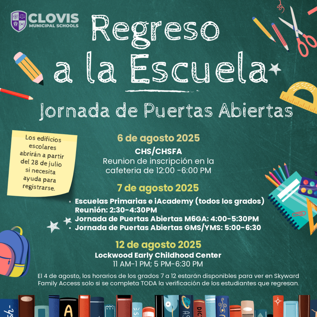 Open house flyer announcement  in Spanish