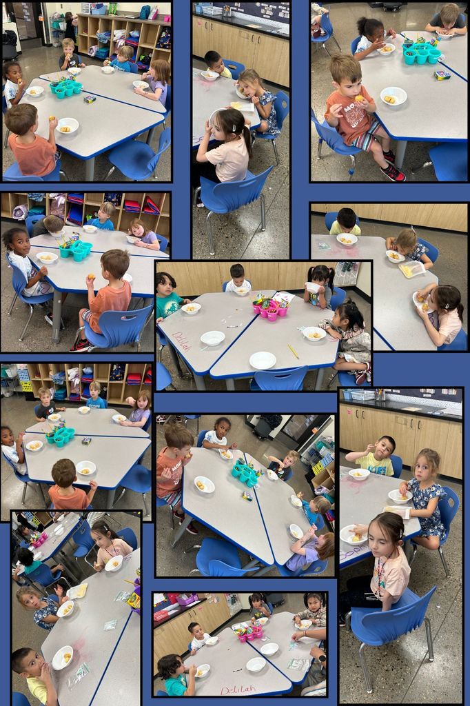 Mrs. Sullivan's class learning about the letter D, and had donuts!