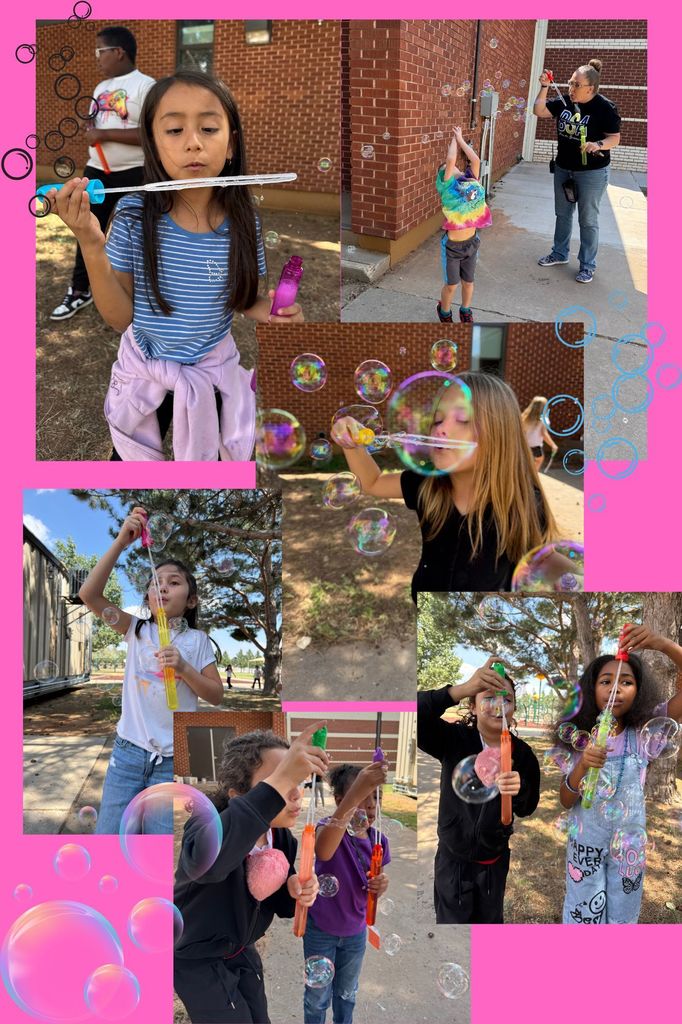 Mindfulness blowing bubbles