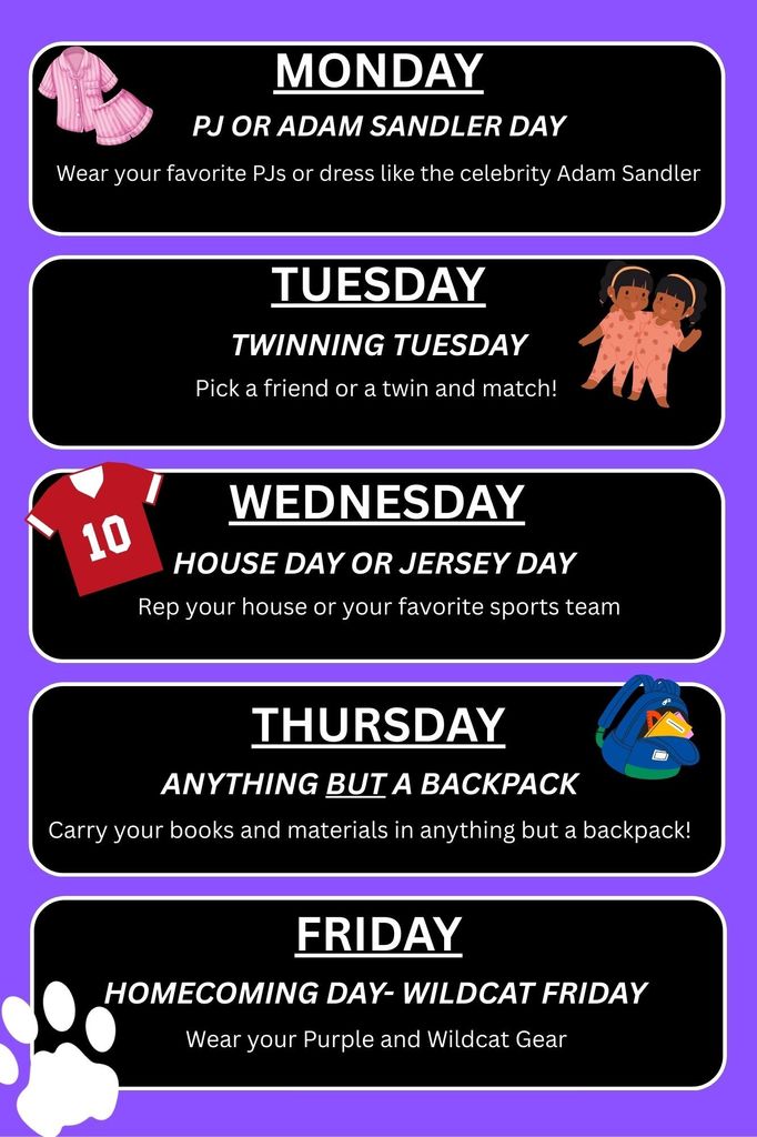 Homecoming dress up days! 