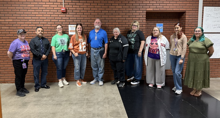 Faculty dressed up for jersey / house day