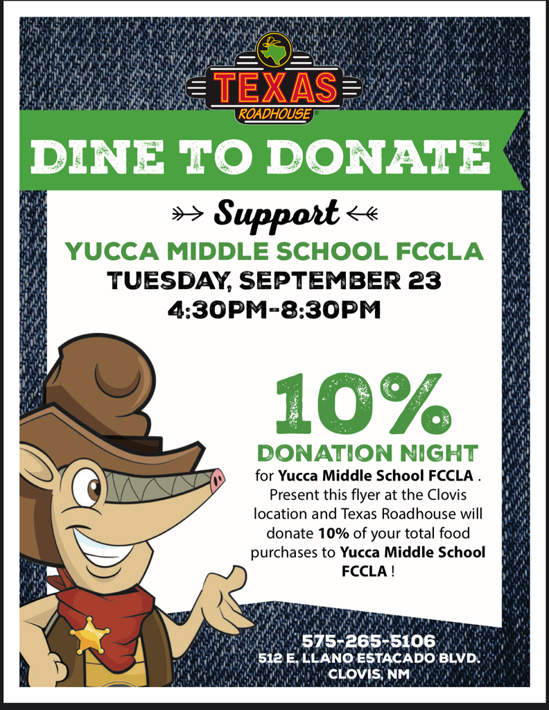 Dine to Donate Flyer