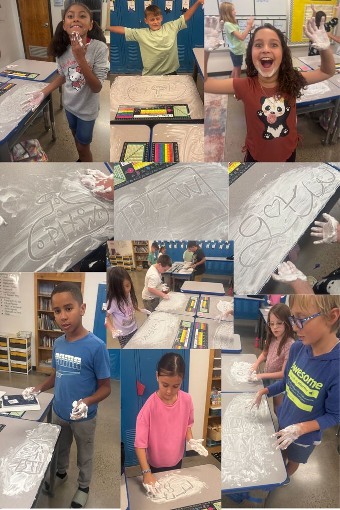4th grade landforms with shaving cream