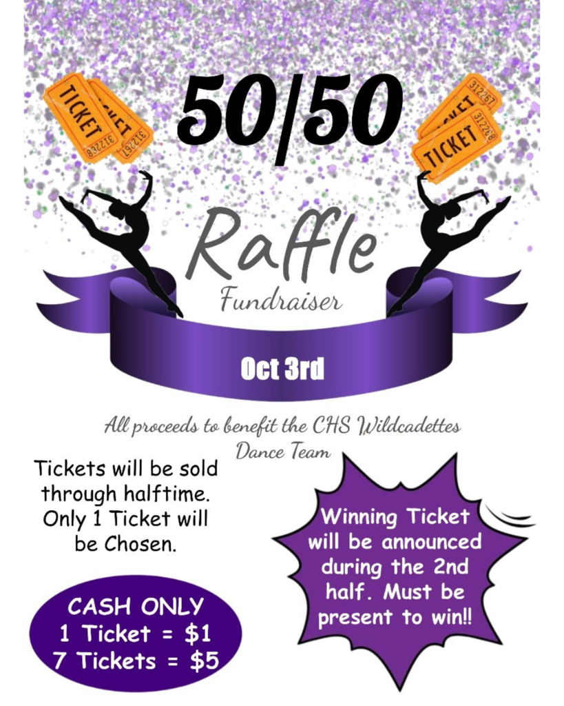 50/50 Raffle Fundraiser for CHS Wildcadettes