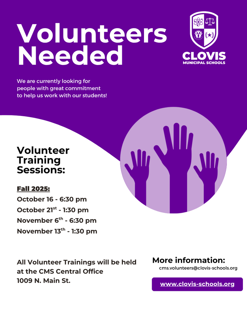 Volunteer Training Flyer
