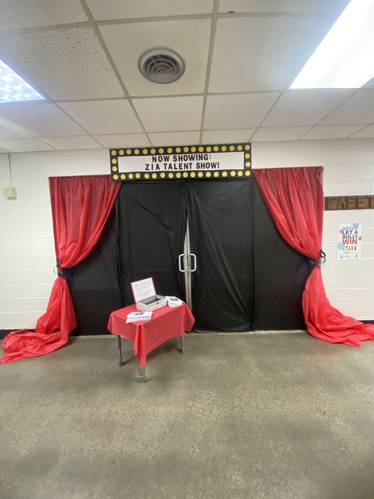 Entrance to the talent show