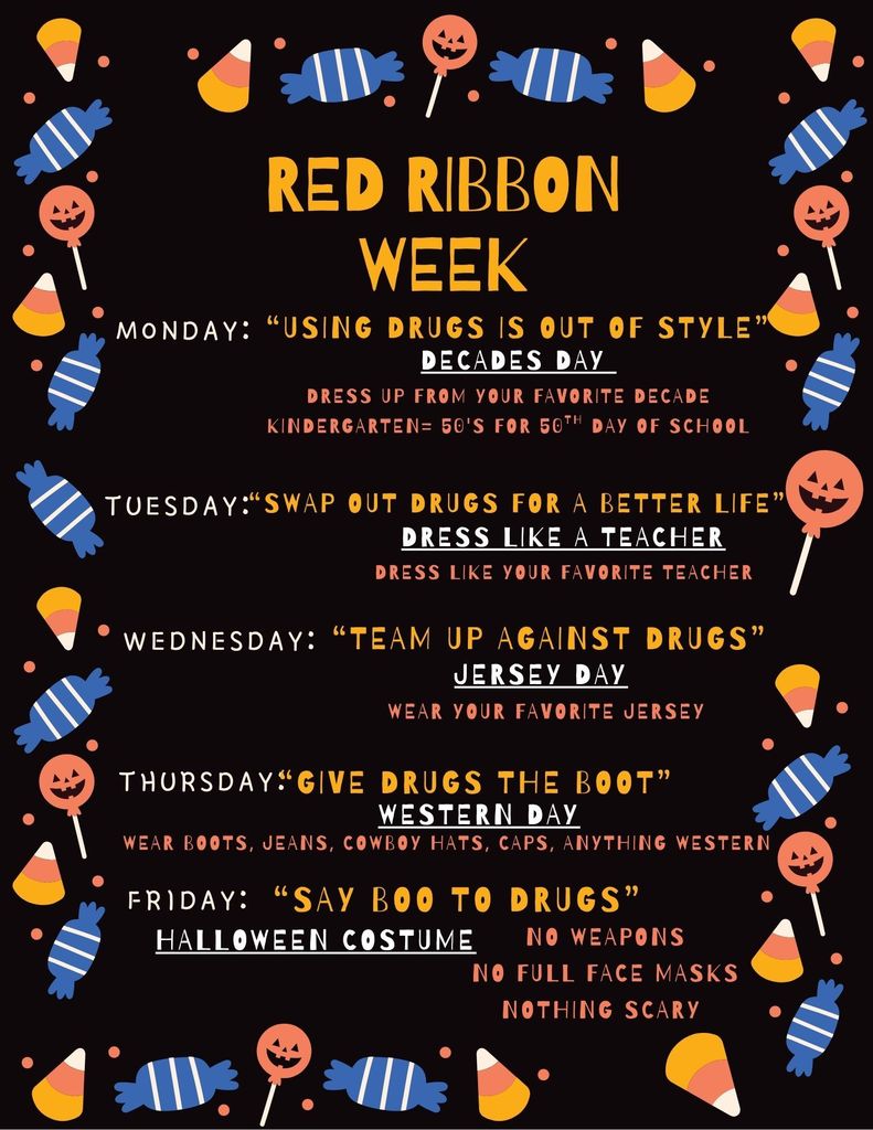 RED RIBBON WEEK DRESS UP DAYS