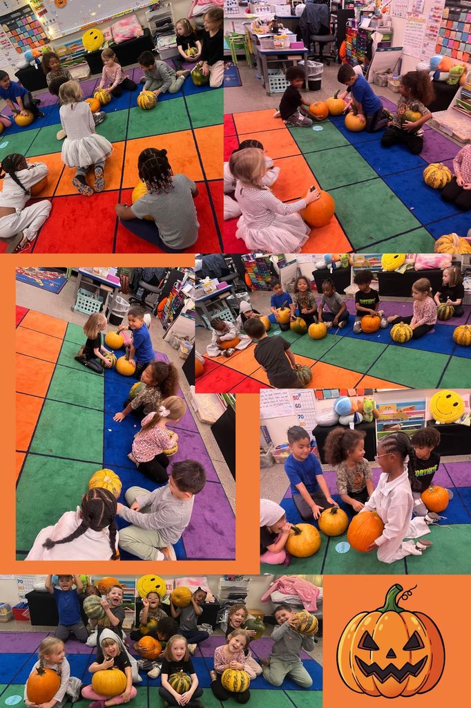 Mrs. Hodson's Class with their Pumpkins 