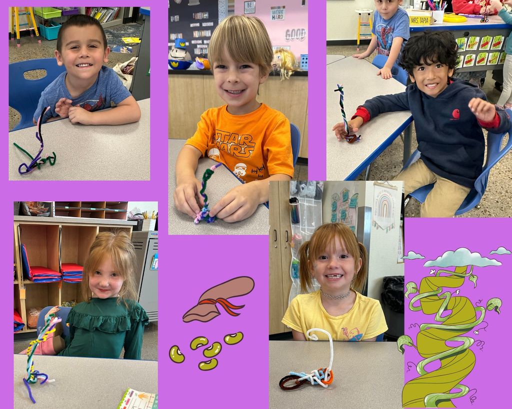 Mrs. Sullivans class and their Beanstalks