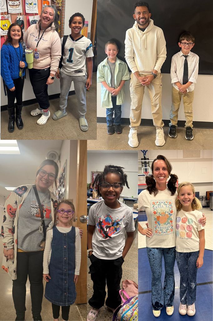 Teachers dressed as students and students dressed as teachers