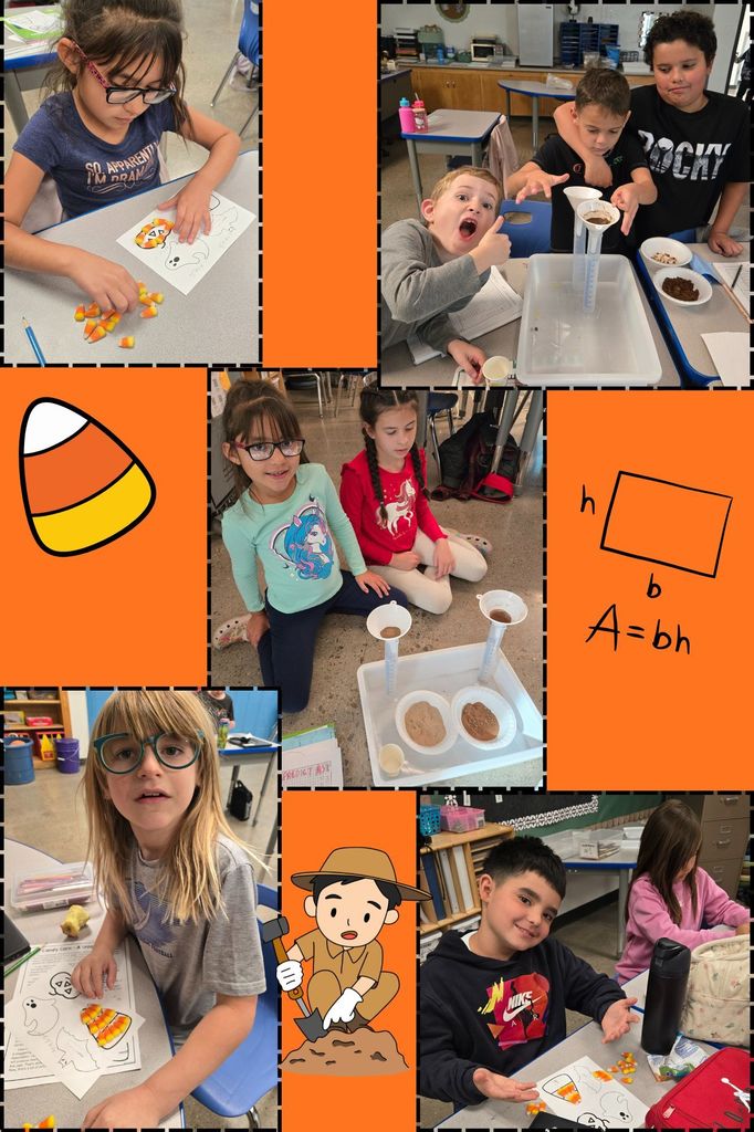 Mrs. Pearsall's class doing area and a soil investigation