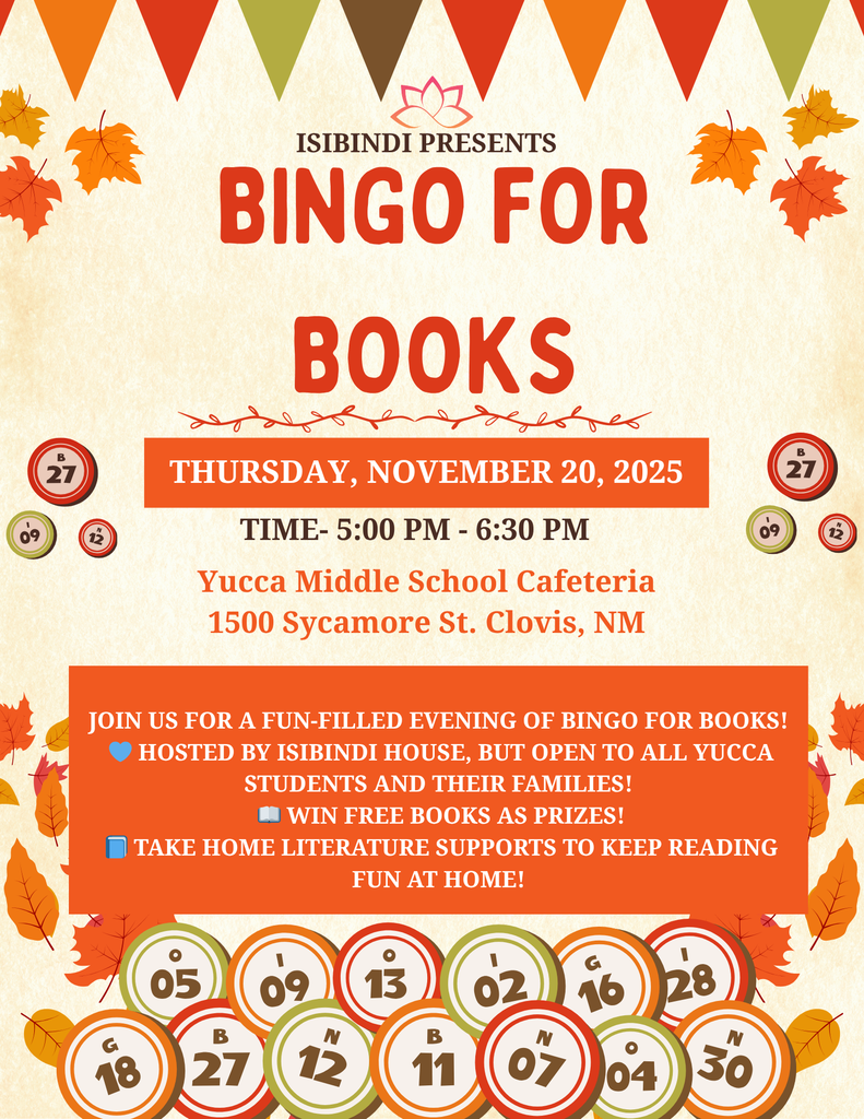 Bingo for Books Flyer