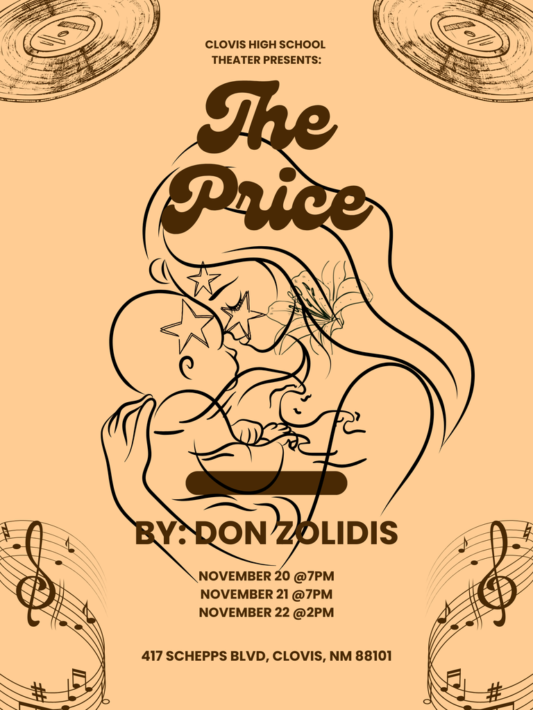 Poster for the CHS Theater production of "The Price"