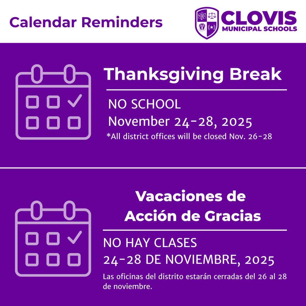 Thanksgiving Break Calendar Reminder