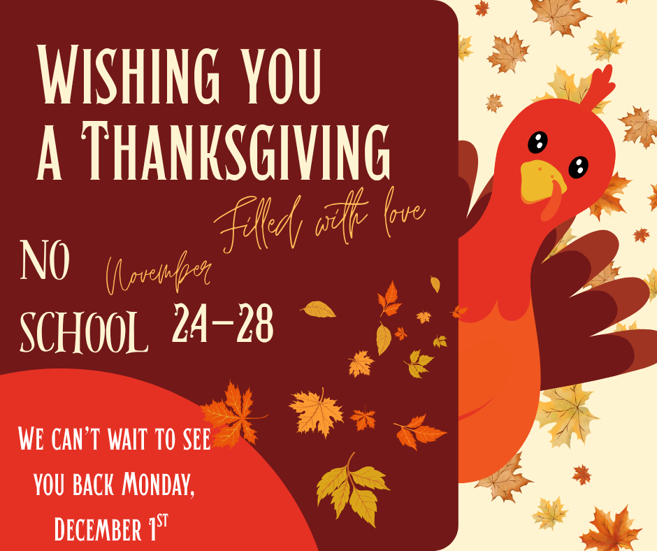 Thanksgiving break Nov. 24-28