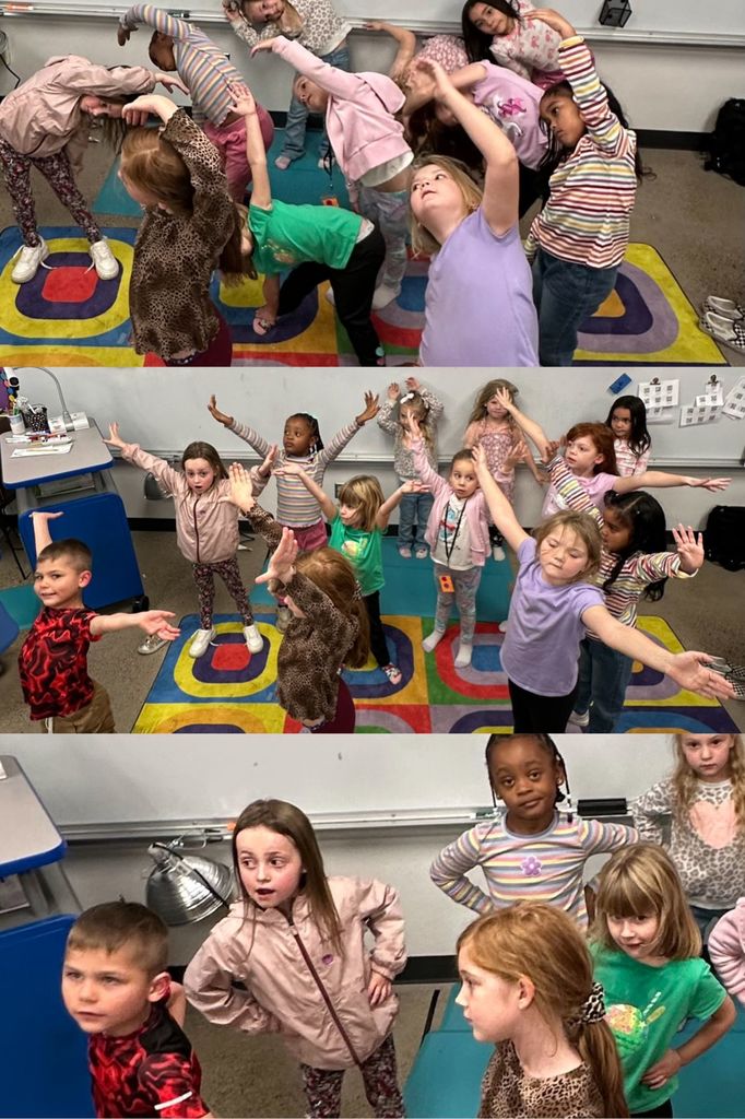 Pilates Enrichment doing some stretches and poses