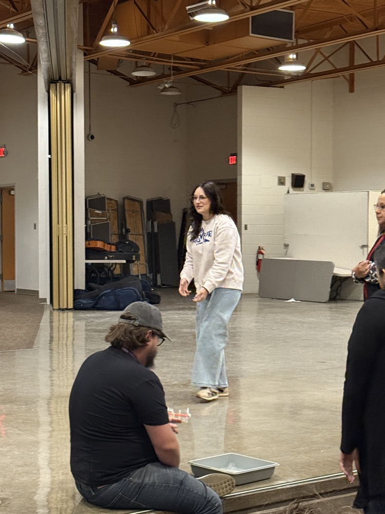 Teacher on the stage