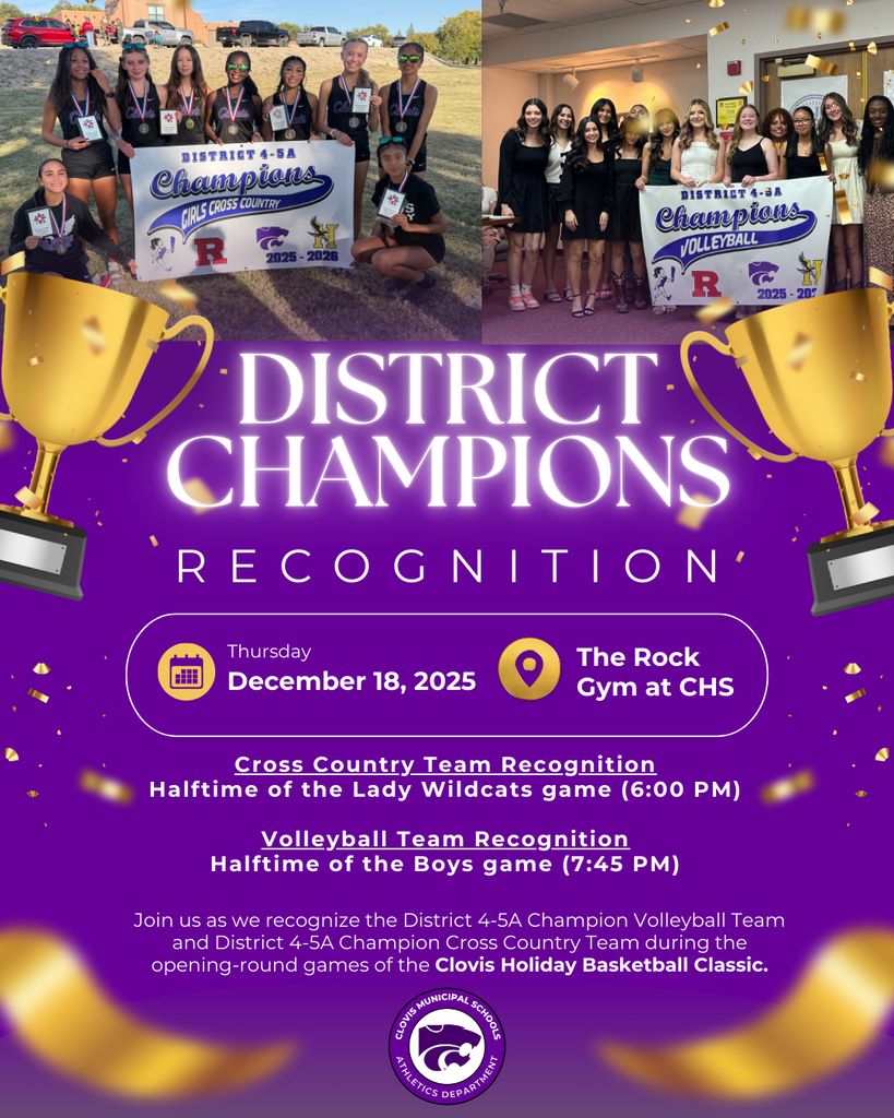 District Champion Recognition Flyer