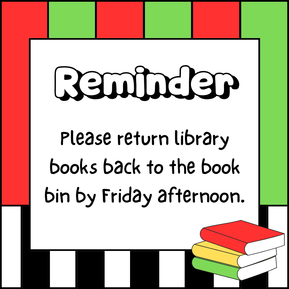 Library Reminder to return books