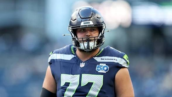 Bryce in a Seahawks uniform.