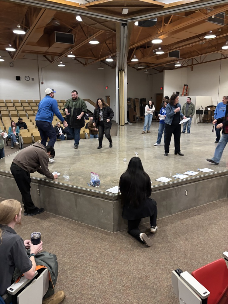 CHS English teachers had a great time sharing a Snowballing classroom activity