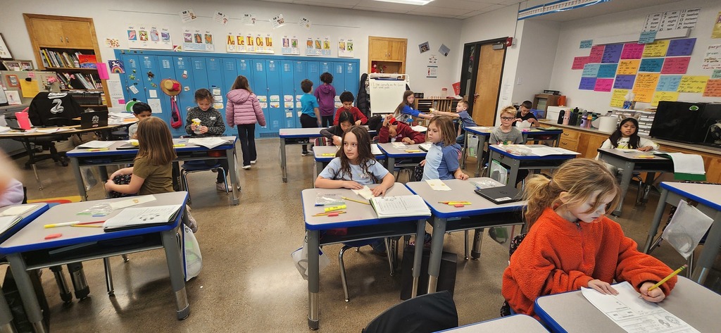 Mrs. Eichem's class with lima beans