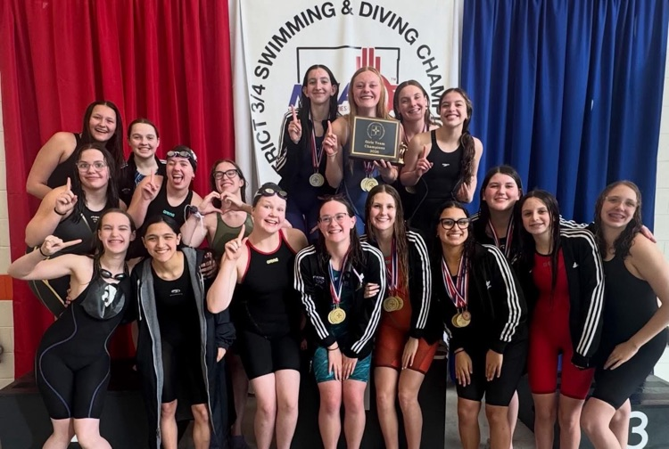 Girls swing team district champions!