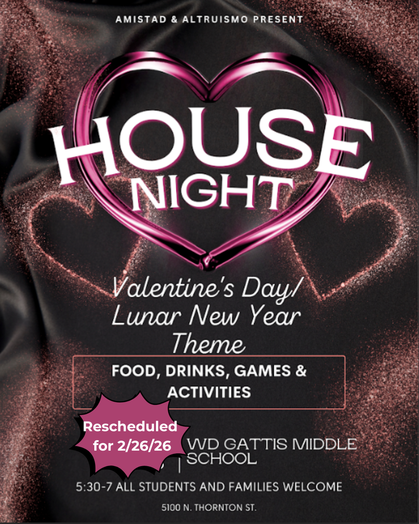 Flyer for the rescheduled Valentine's Day/Lunar New Year House Night
