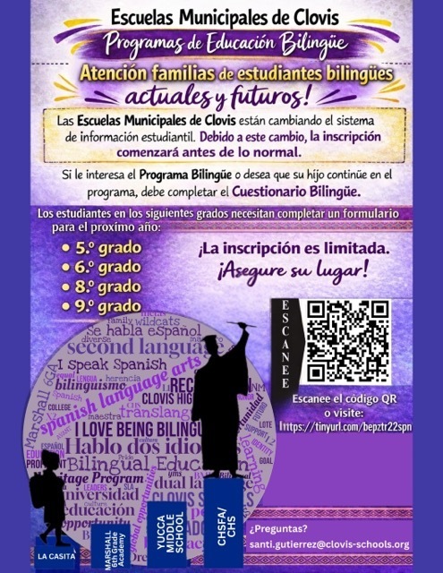 Spanish Bilingual Program Flyer