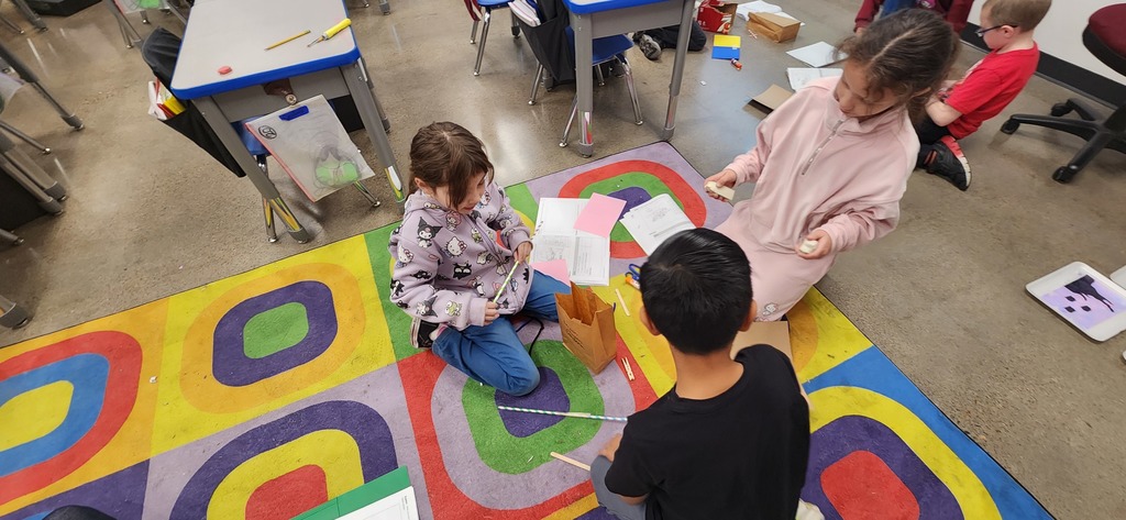 Mrs. Eichem's Class making their seed dispersal prototype